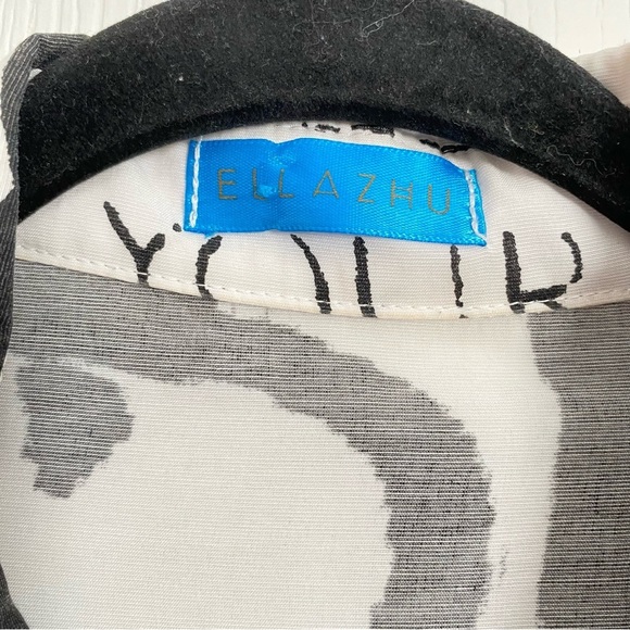 Ella Zhu Women's 1/2 Sleeve Long Shirt with Irregular Hem ( GY1828 ) Size OS - Picture 11 of 14